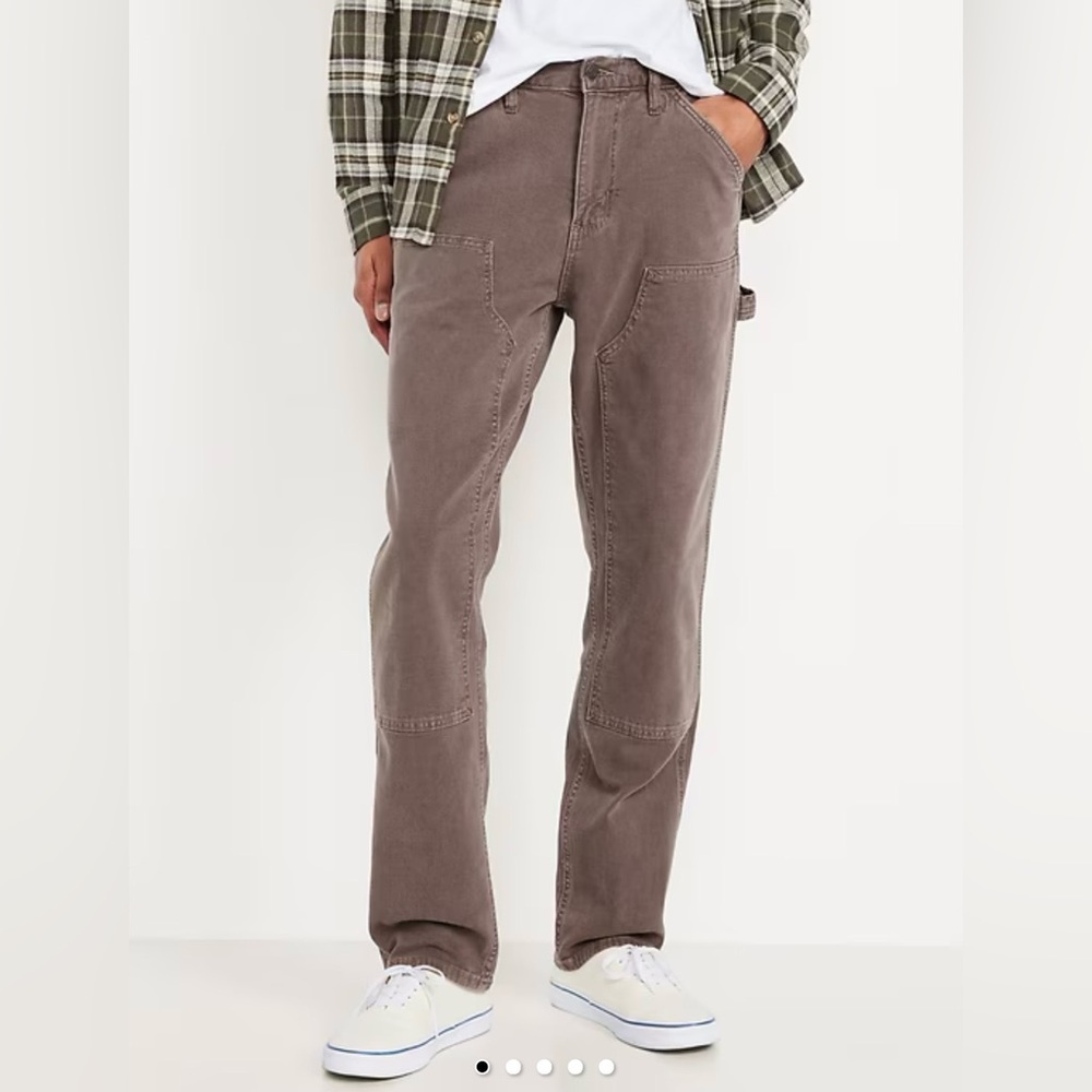 Old Navy Brown 90’s Straight-Leg Pants 34x32